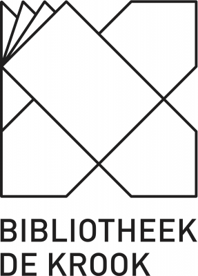 zwart-wit logo Bibliotheek De Krook