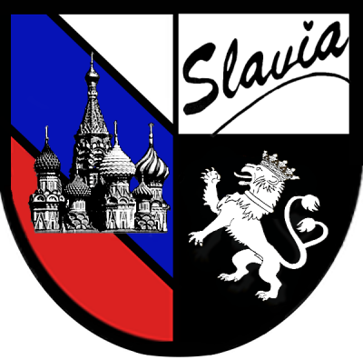 schild van studentenvereniging Slavia