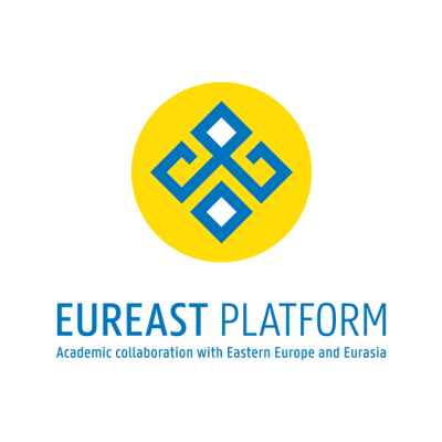 geel-blauw logo van het Eureast Platform